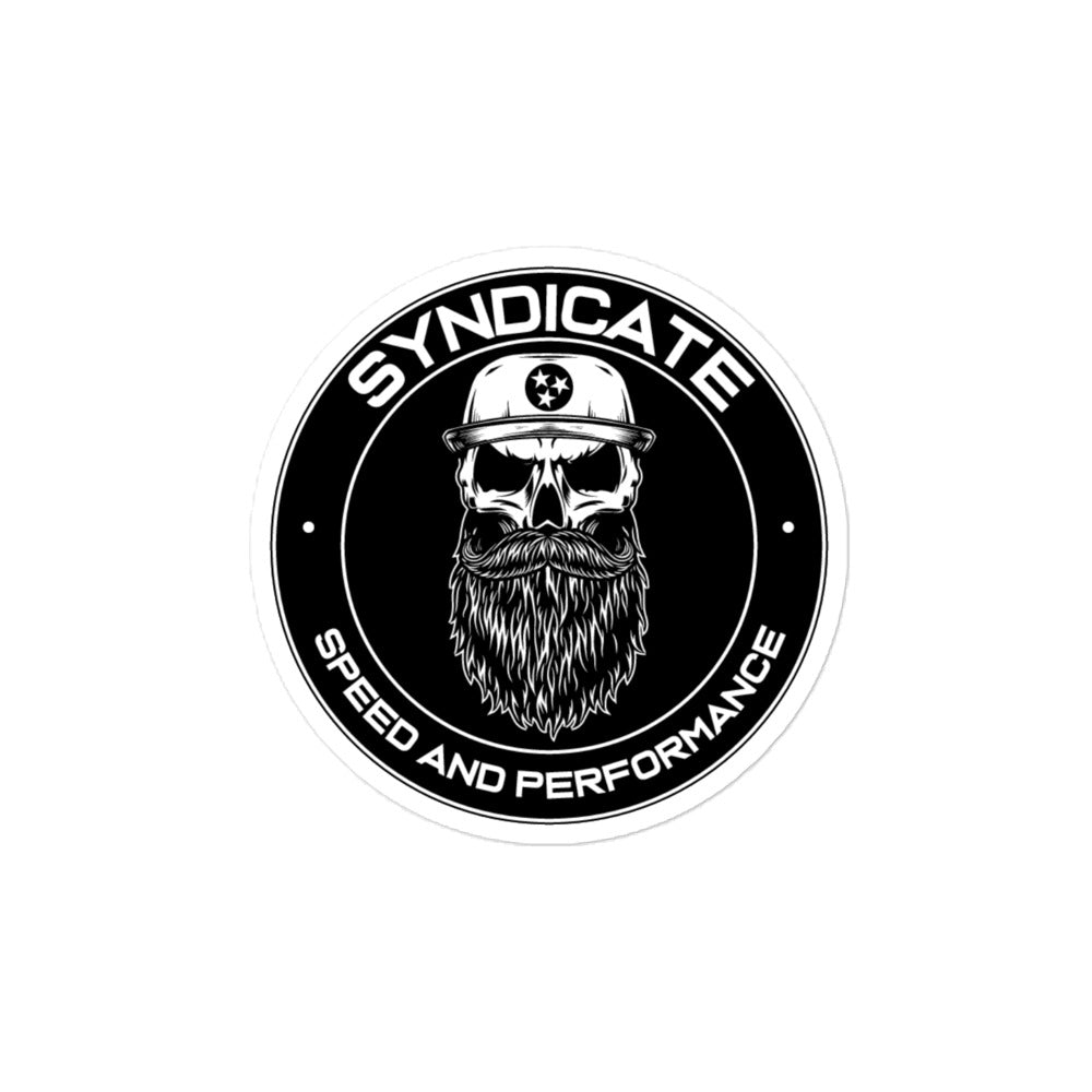 Syndicate Speed and Performance 4x4 Round Logo Sticker