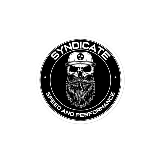 Syndicate Speed and Performance 4x4 Round Logo Sticker