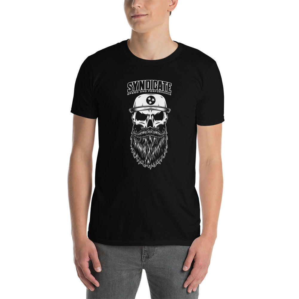 Syndicate Speed & Performance Texts and Skull Logo Tee